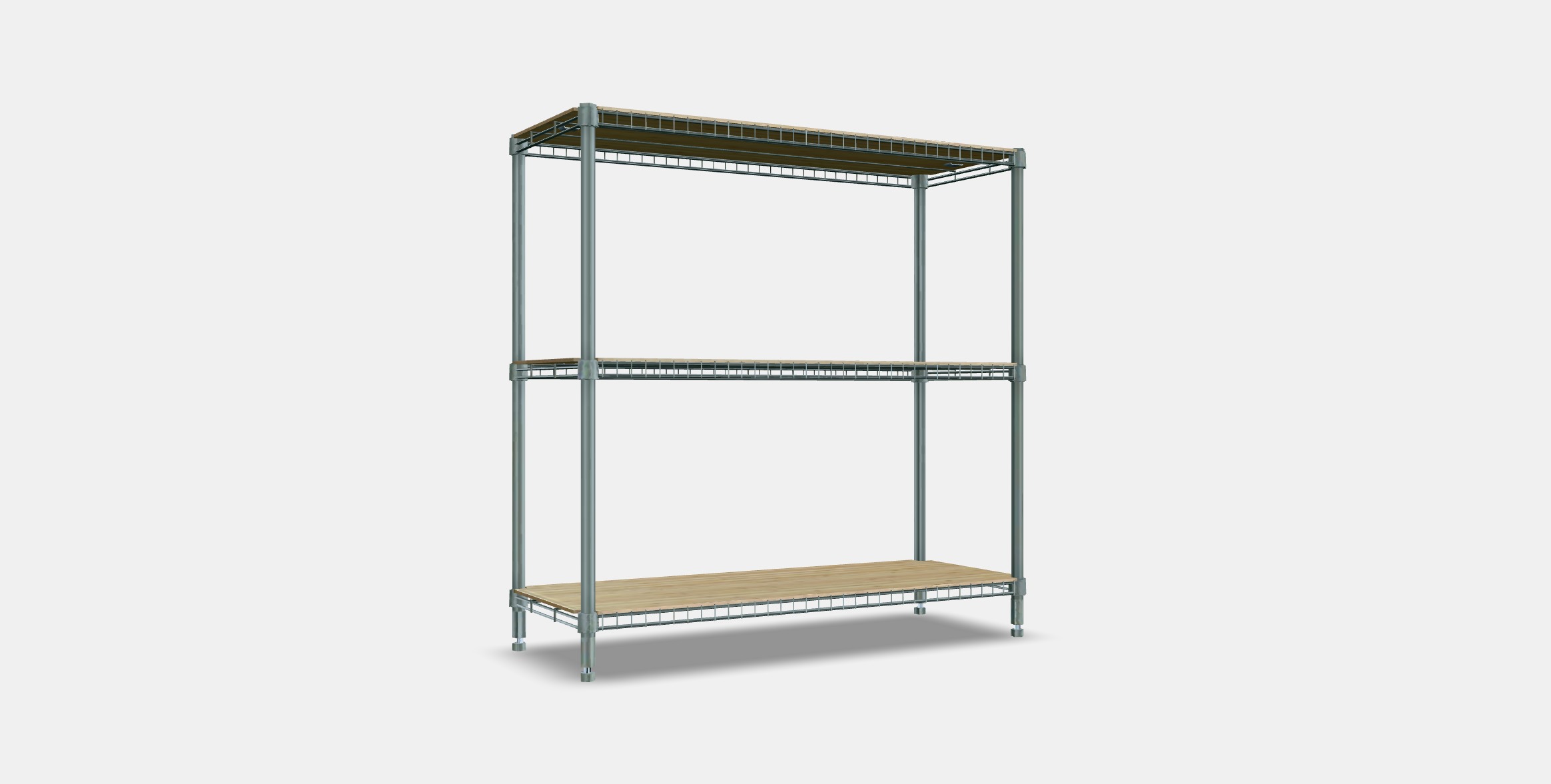 OMAR 1 shelf section 2 Low-poly 3D model_16