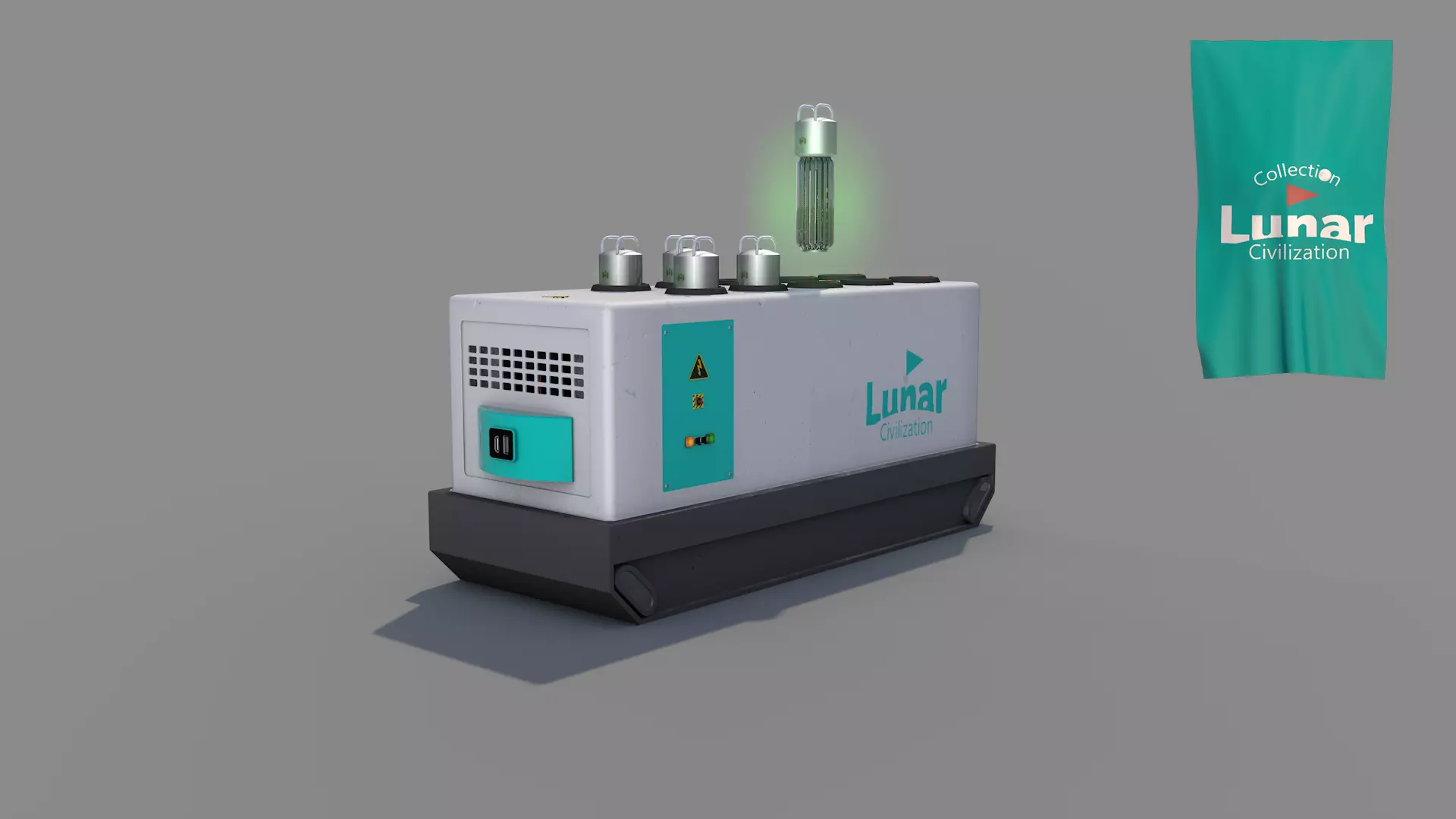 Lunar Power Charger 3D model