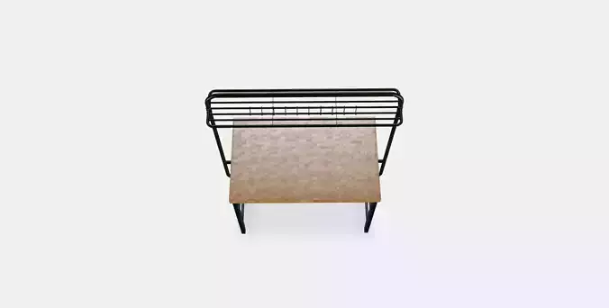 VADHOLMA Kitchen island with rack