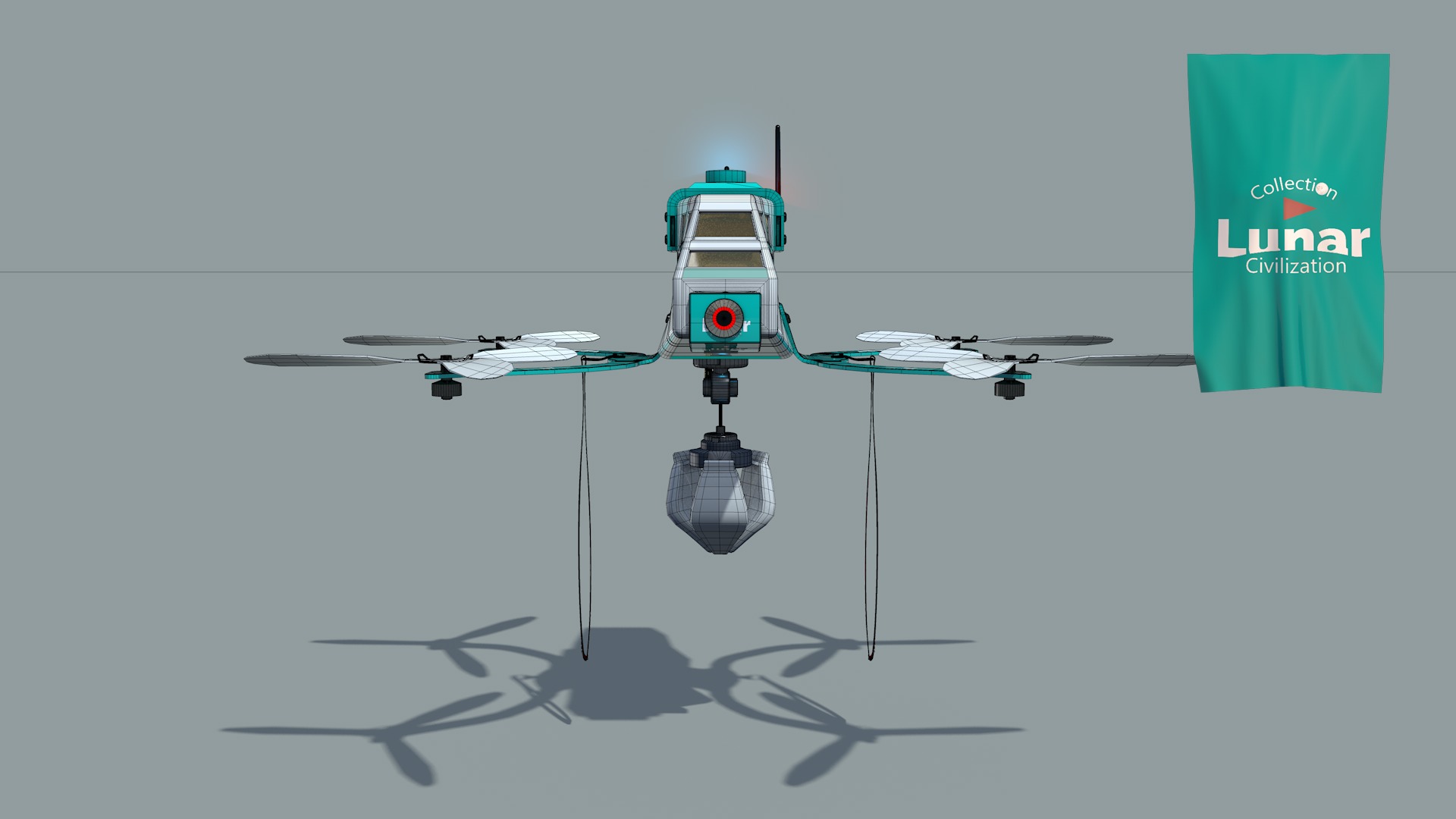 Lunar Drone Brutus 3D model_4