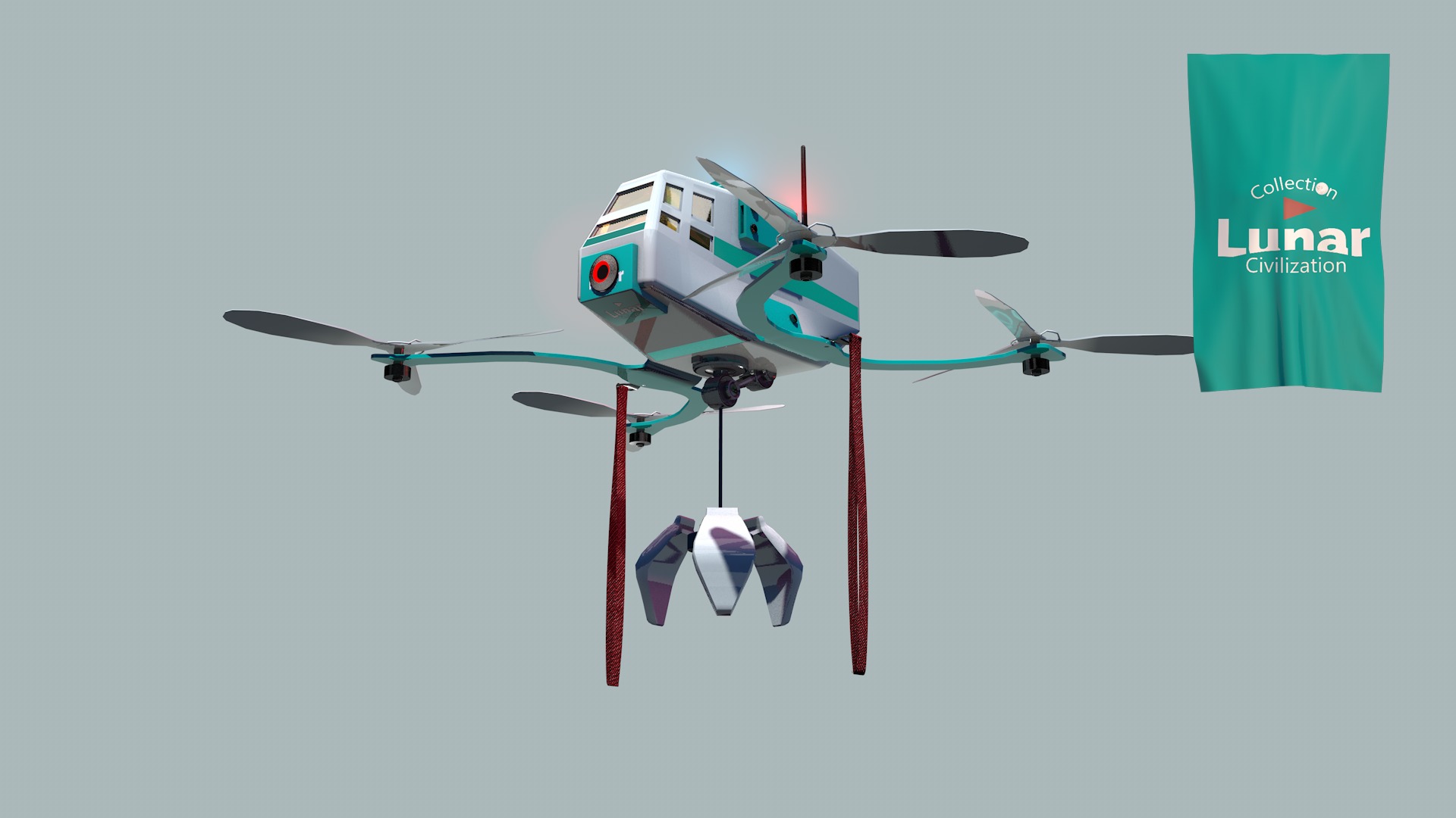 Lunar Drone Brutus 3D model_2