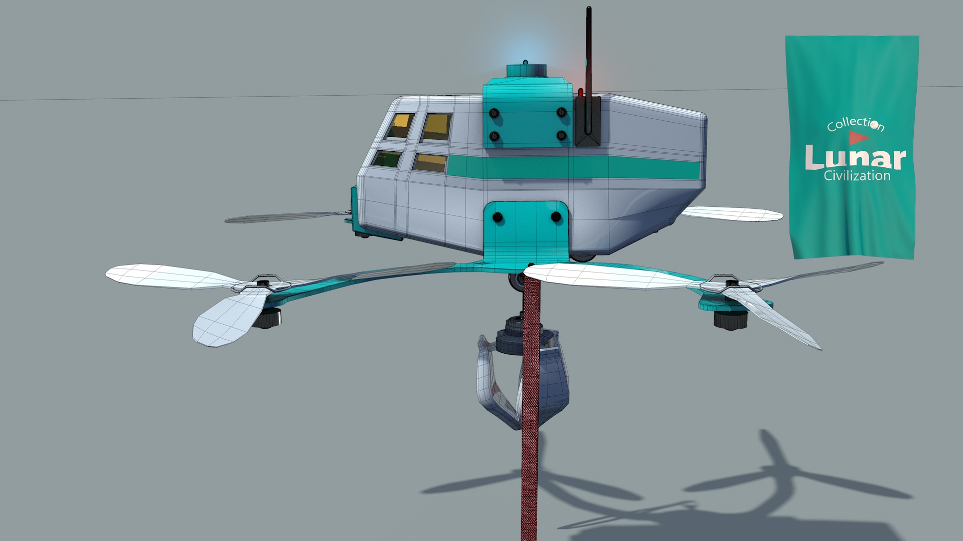 Lunar Drone Brutus 3D model_5