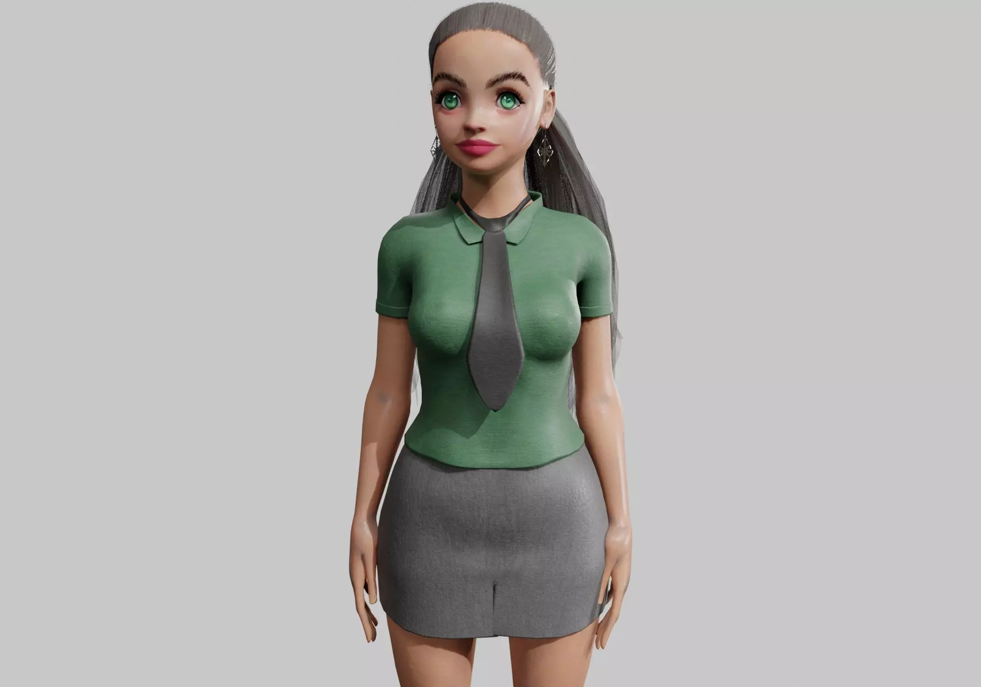 sweet Basic Woman V28828 Low-poly 3D model