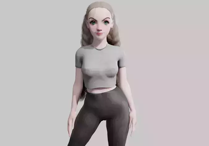 Pretty stylized woman V32182 