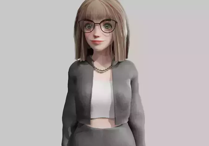 Pretty Cartoon woman V38334 