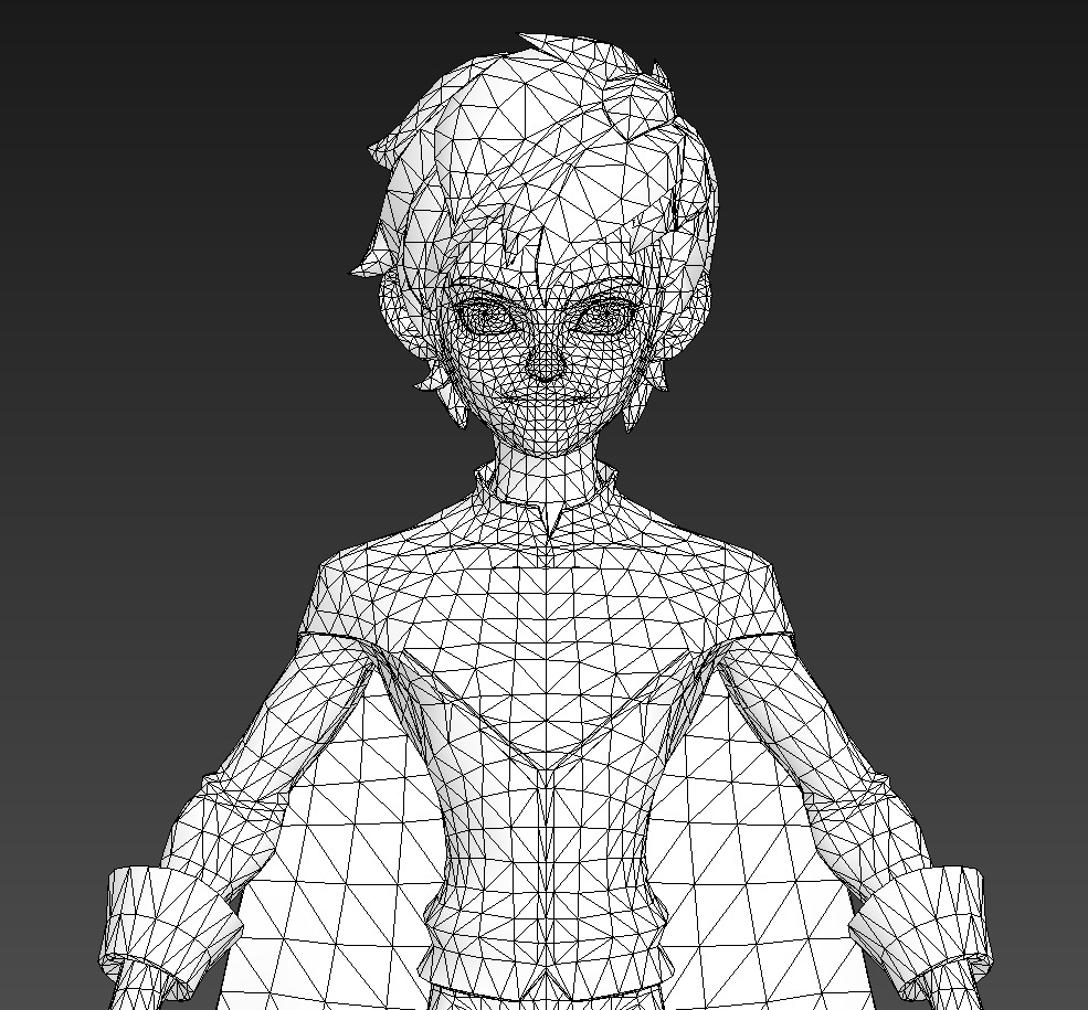 Superboy Low-poly 3D model_7