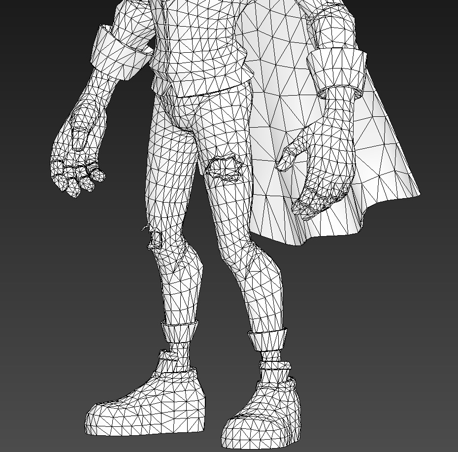 Superboy Low-poly 3D model_10