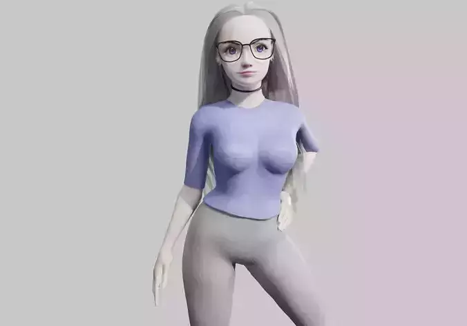 cute Cartoon woman V32624 