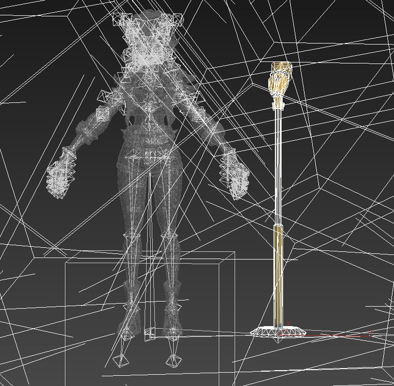 Black Canary Low-poly 3D model_8