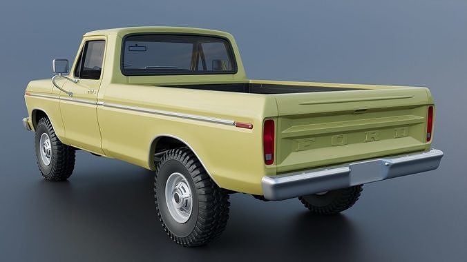 F-250 1973 3D print model 6