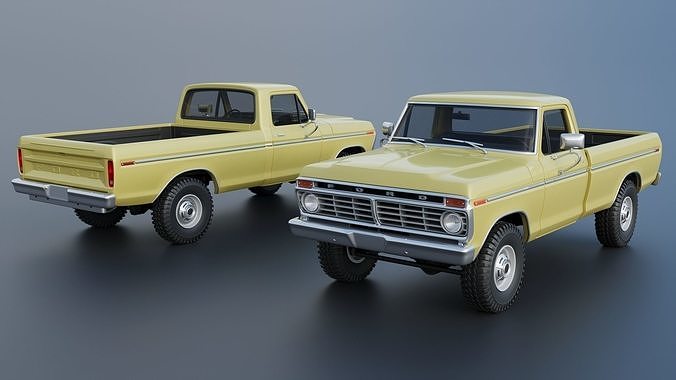 F-250 1973 3D print model 2