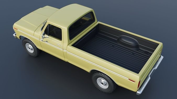 F-250 1973 3D print model 7