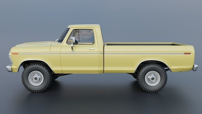 F-250 1973 3D print model 5