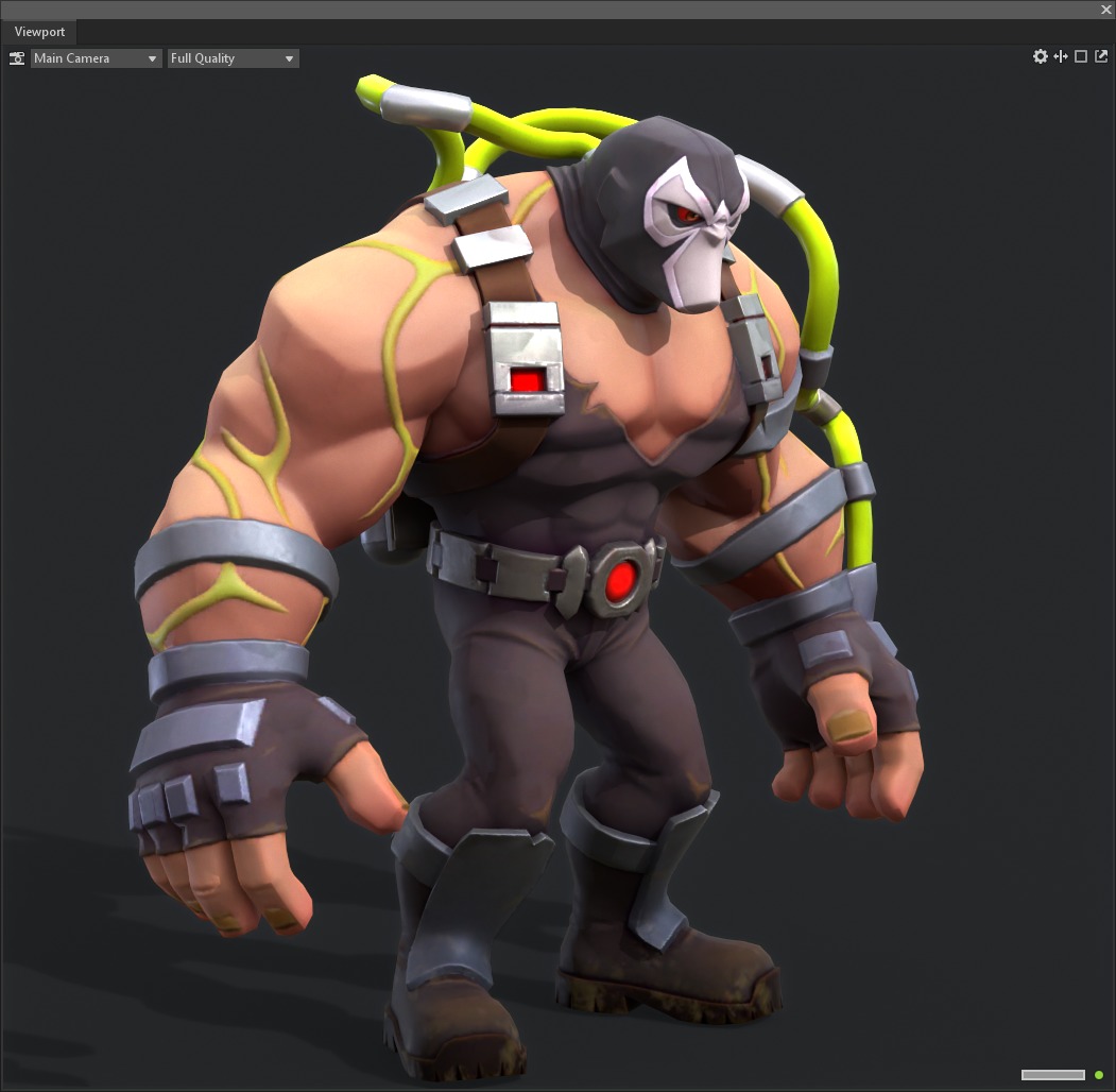 Bane Brawny Low-poly 3D model_8