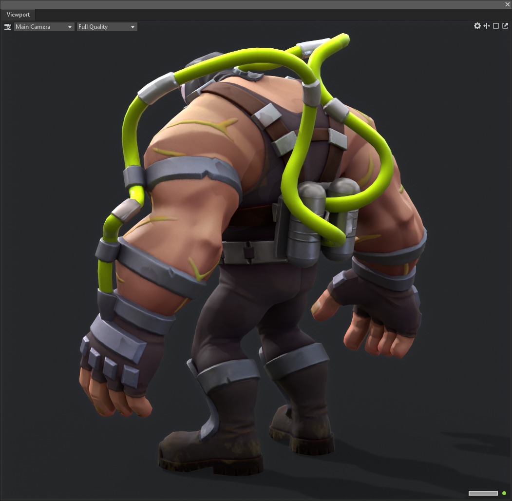 Bane Brawny Low-poly 3D model_4