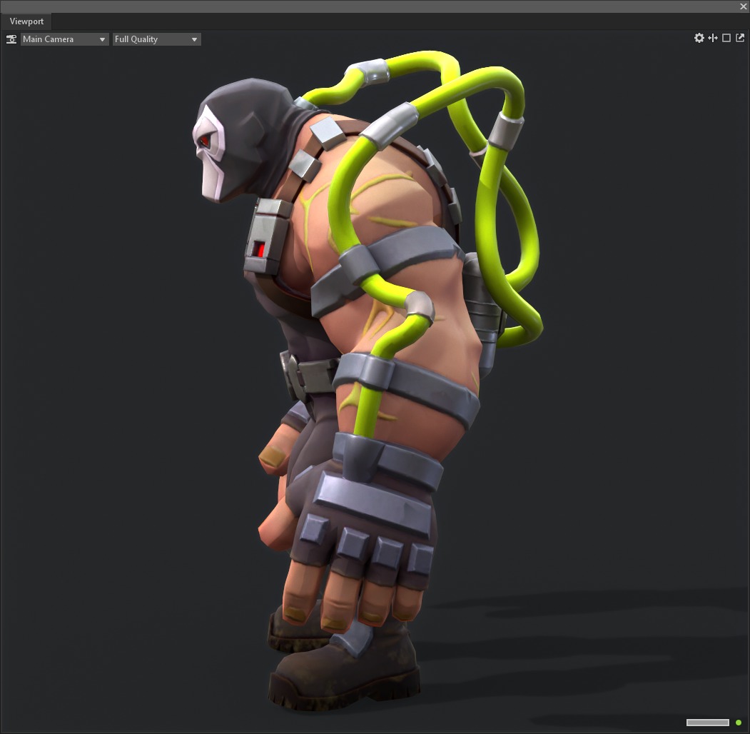 Bane Brawny Low-poly 3D model_3