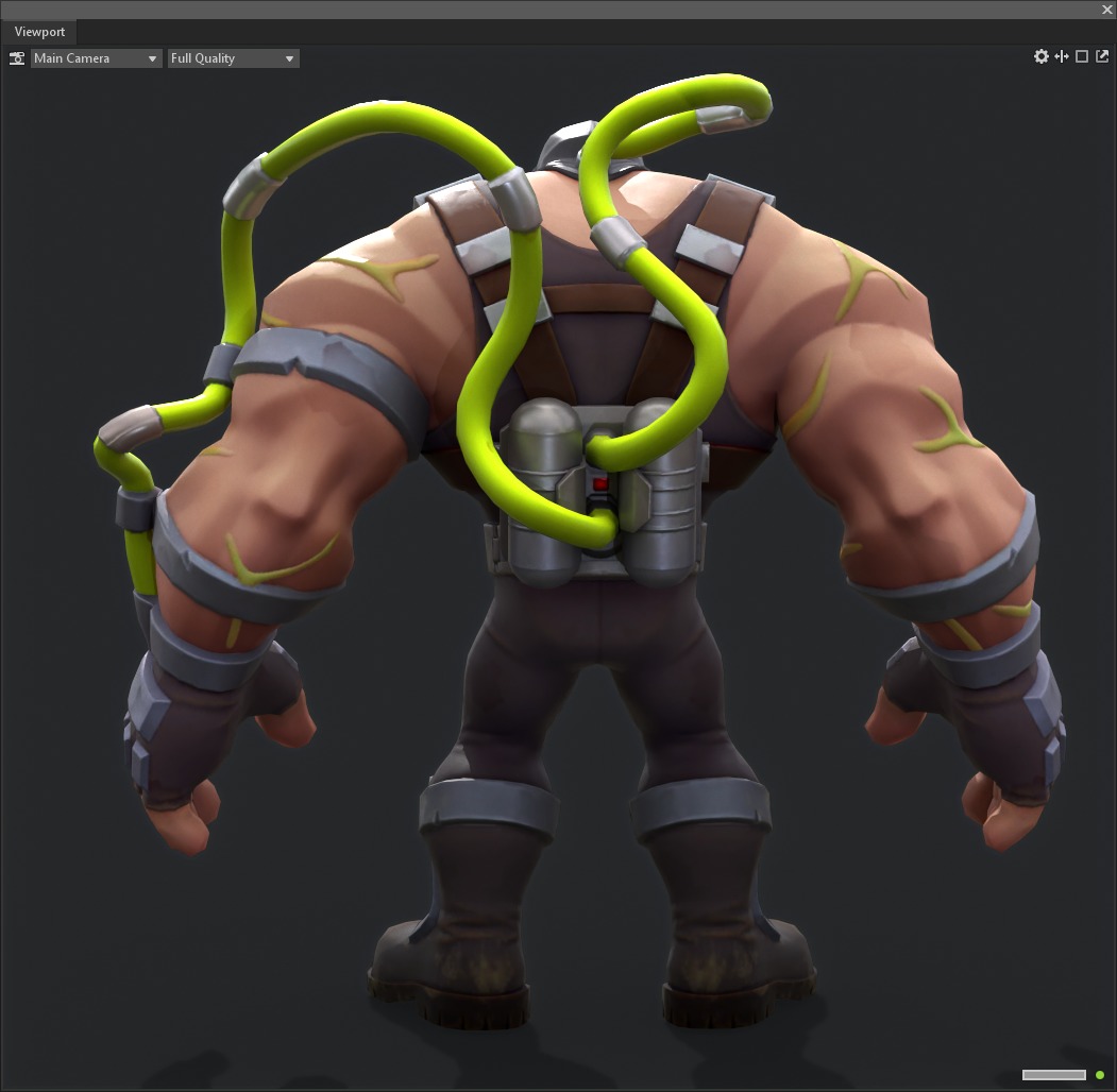 Bane Brawny Low-poly 3D model_5