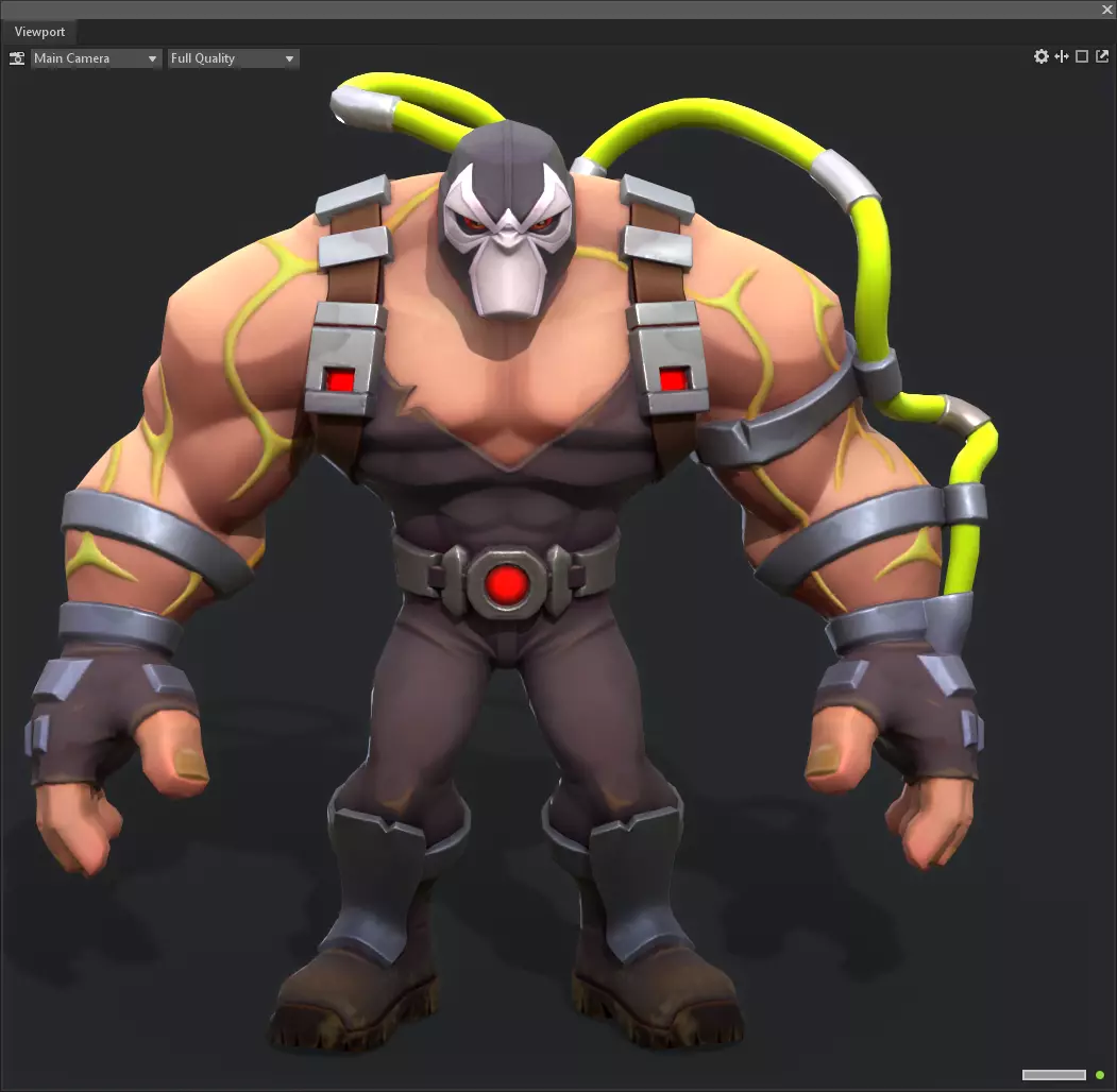 Bane Brawny Low-poly 3D model_0