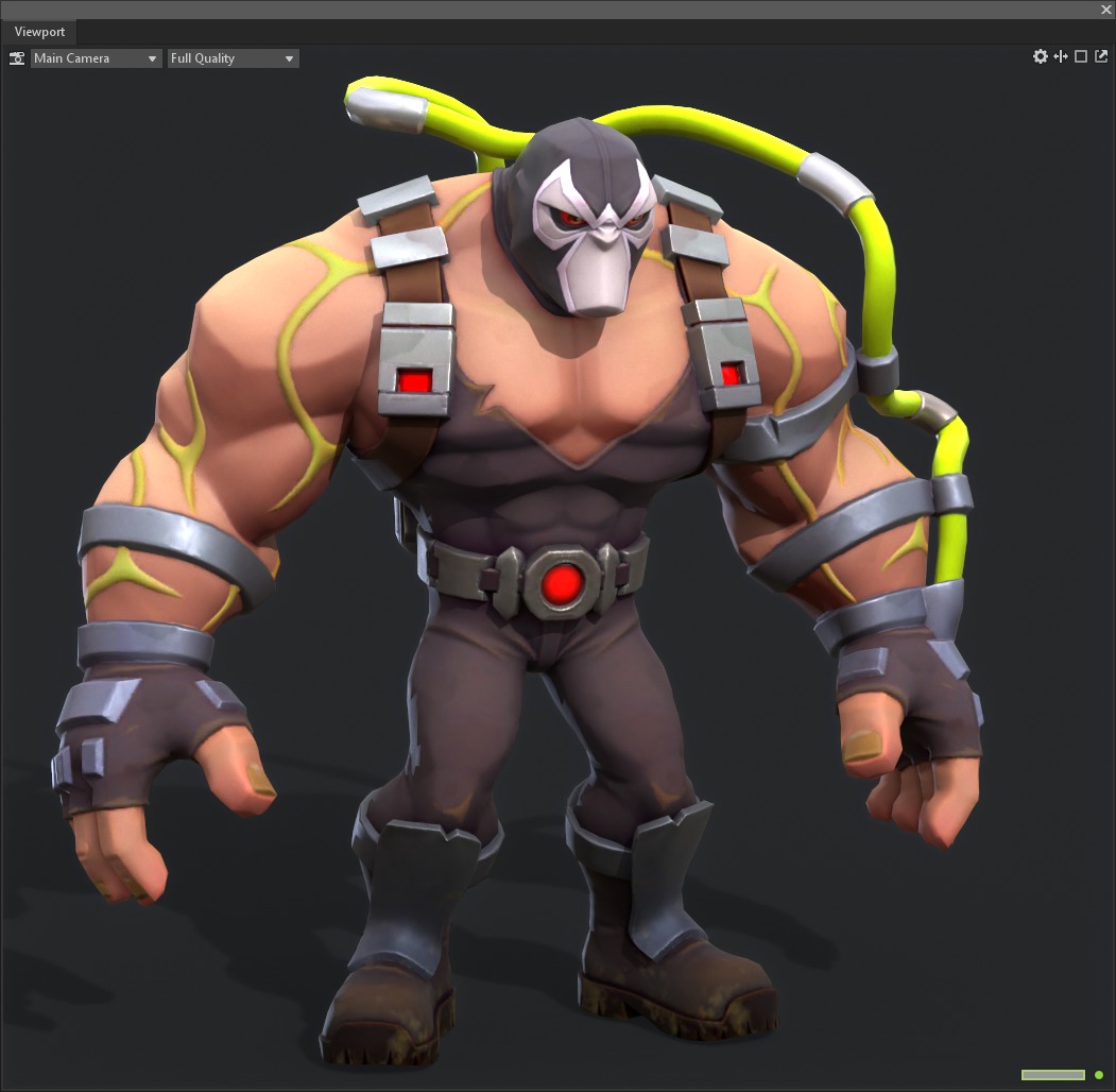 Bane Brawny Low-poly 3D model_9