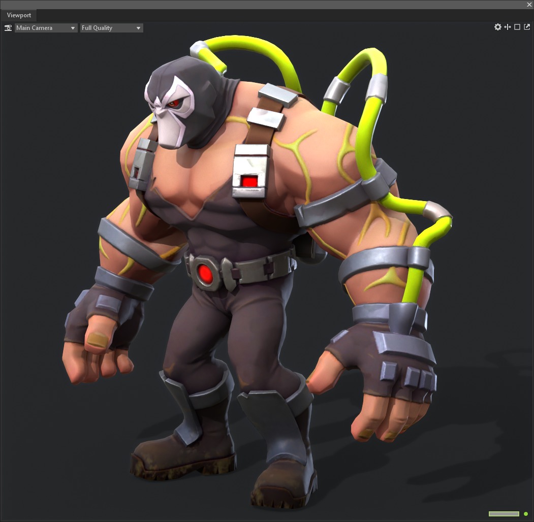 Bane Brawny Low-poly 3D model_2