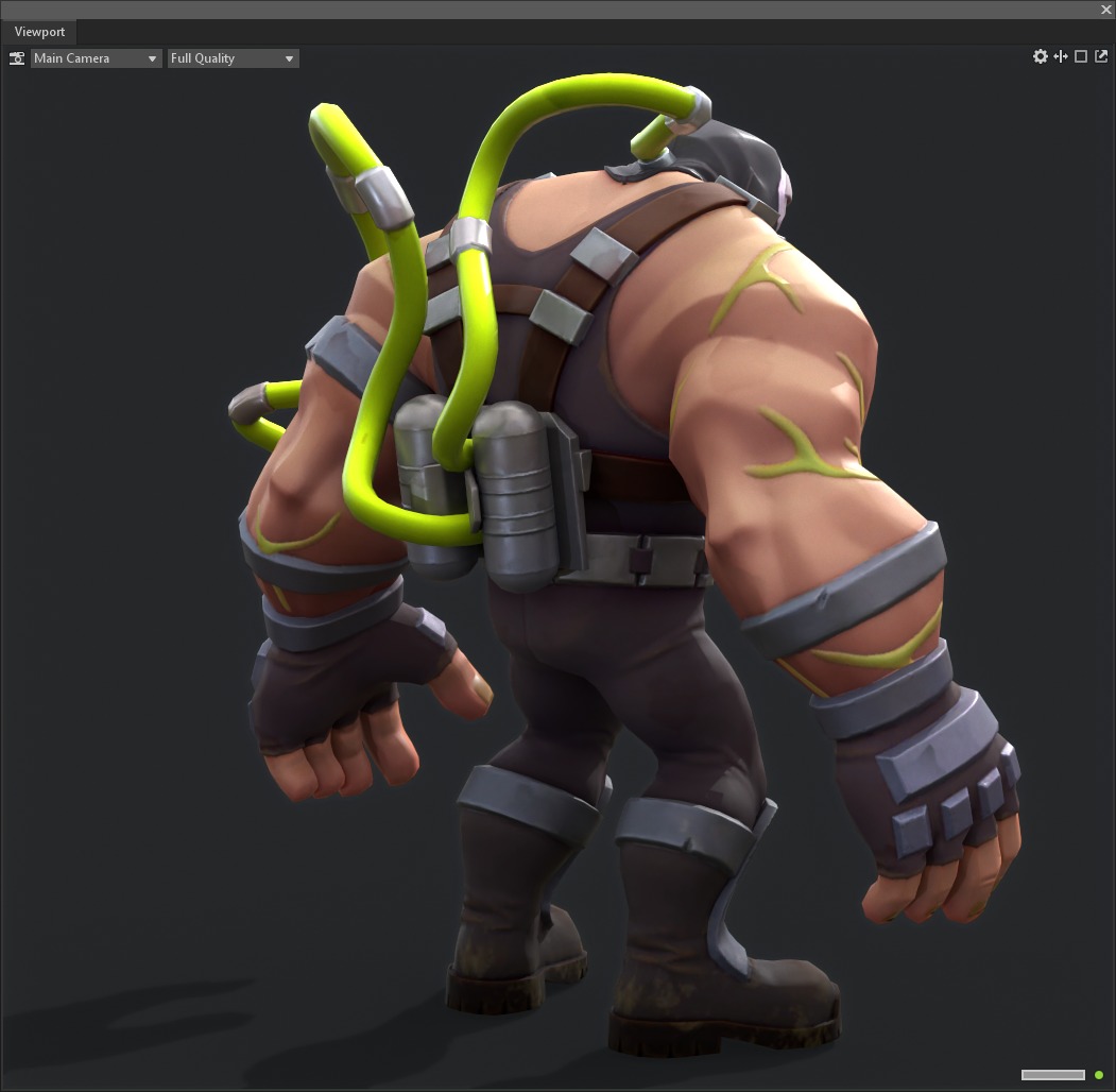 Bane Brawny Low-poly 3D model_6
