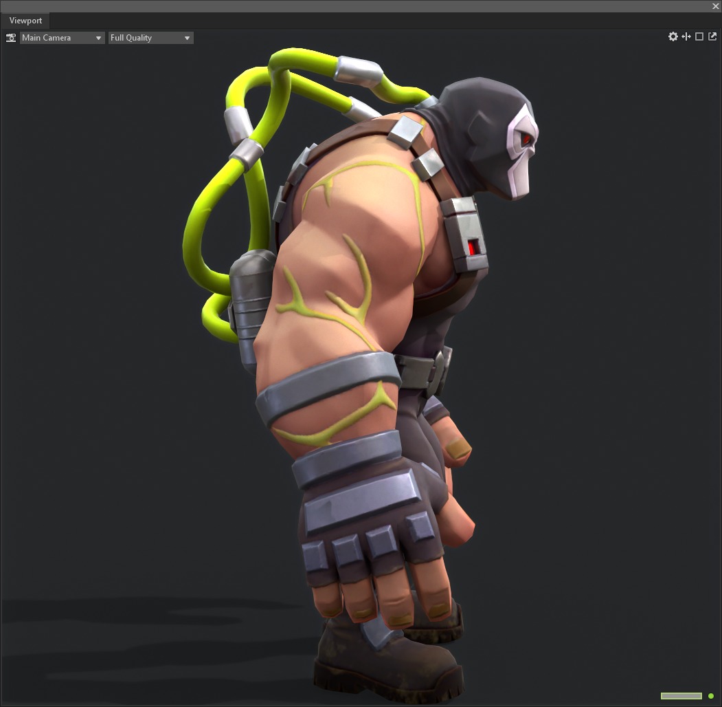 Bane Brawny Low-poly 3D model_7