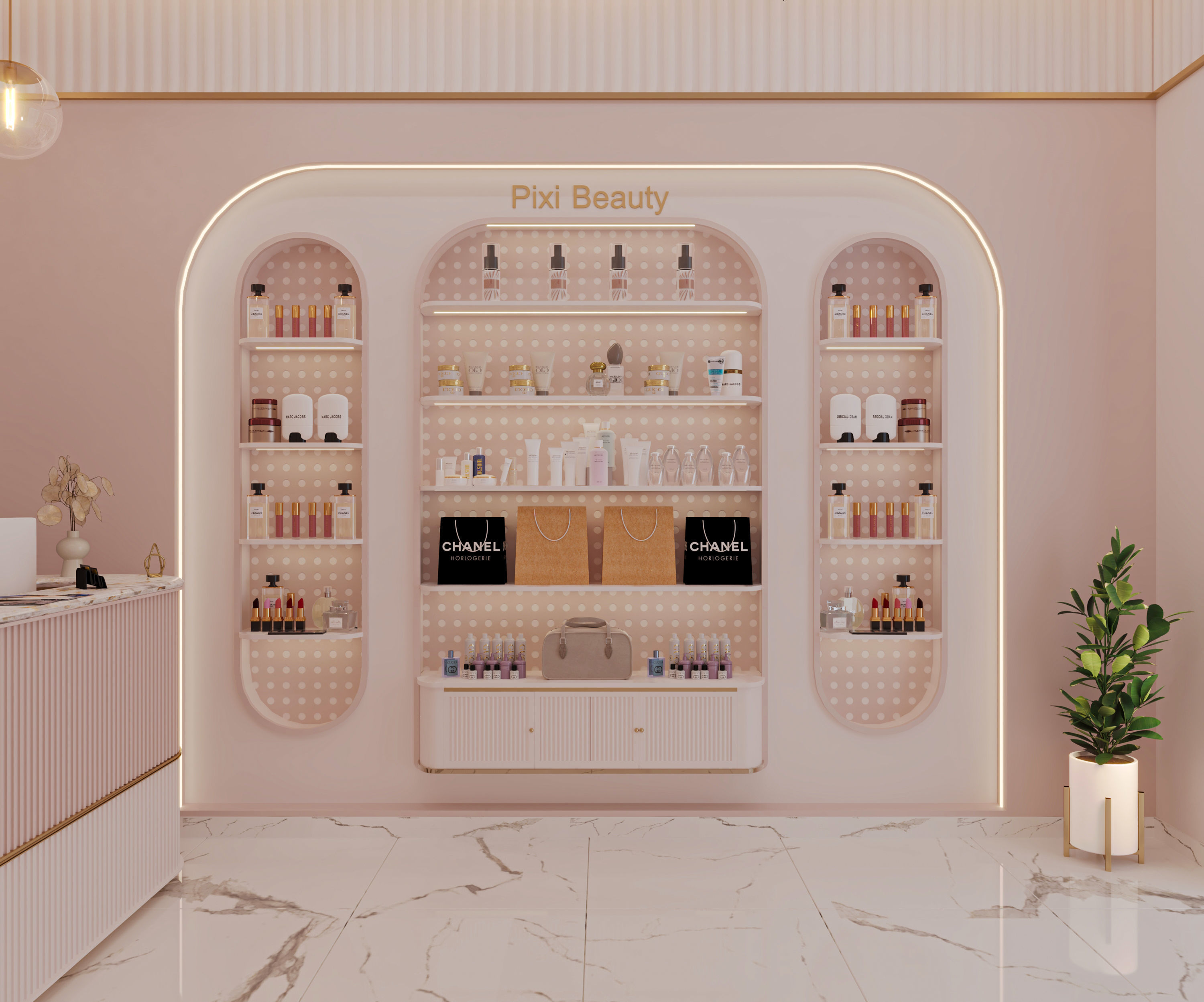 Beauty salon 3D model_4
