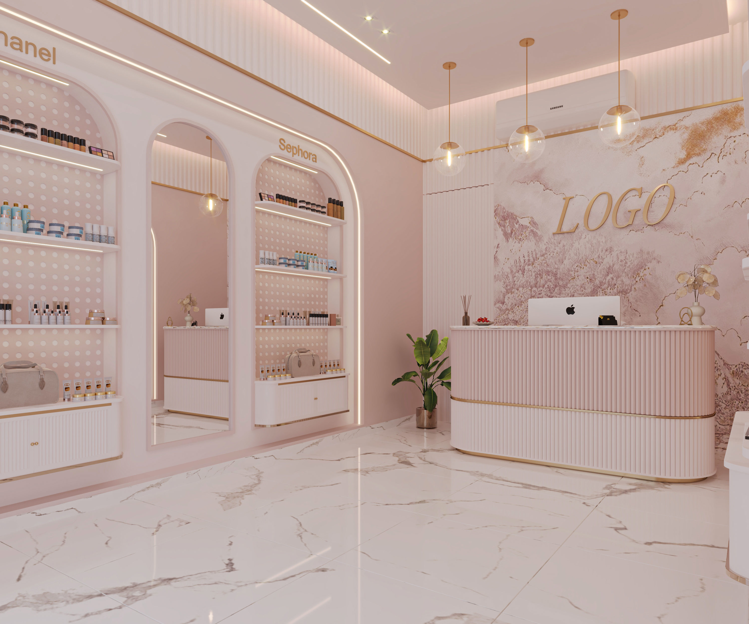 Beauty salon 3D model_1