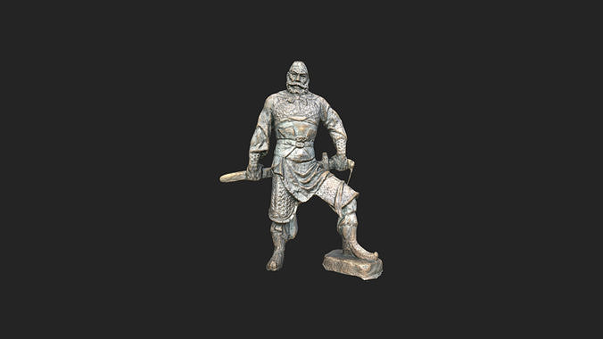 GuanBinga001 Low-poly 3D model