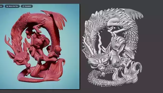 Discord Flutter 3D Model  Pony Statu  3D print model