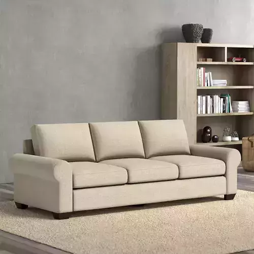 Big Sur Roll Arm Sofa by Pottery Barn