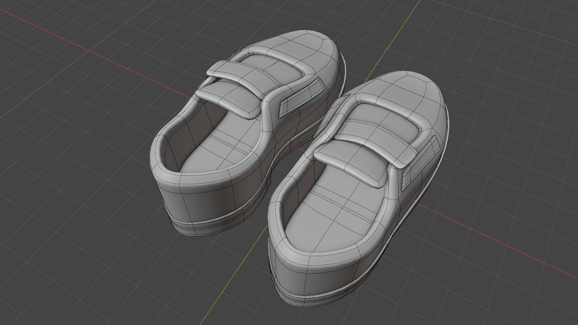 Stylized Cartoon Loafers - Game and Print Ready 3D Shoes 3D model_10
