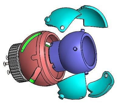 D25B4V01 Iris ball shutter mechanism 3d print free Free 3D print model