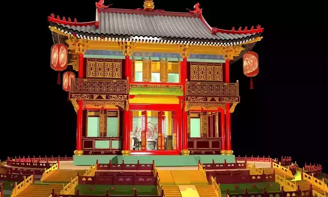 Chinese ancient  house  