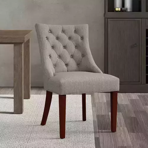 Hayes Tufted Upholstered Dining Chair by Pottery Barn