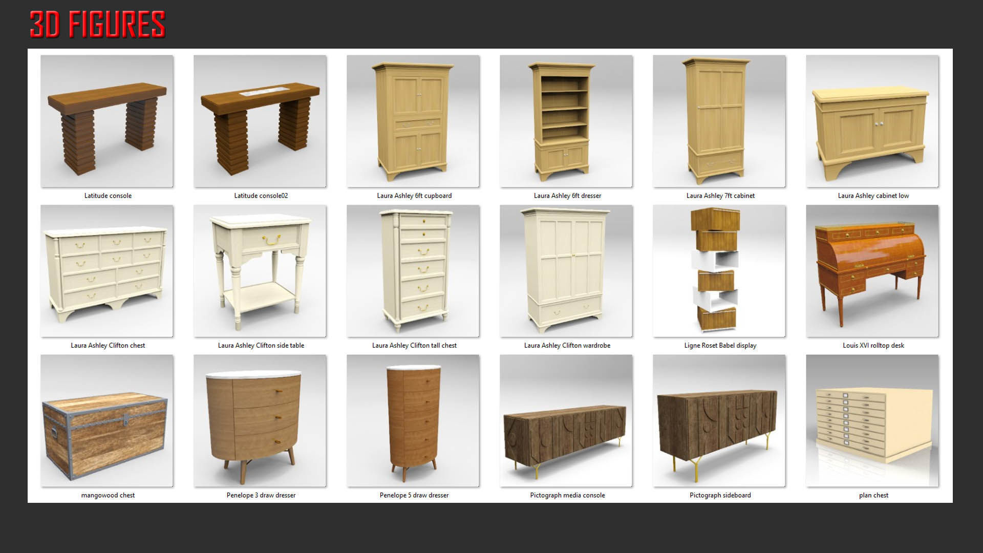 Storage and Display 1 Low-poly 3D model_10