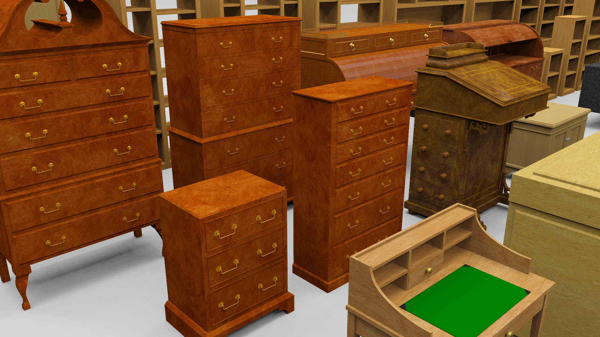 Storage and Display 1 Low-poly 3D model_1