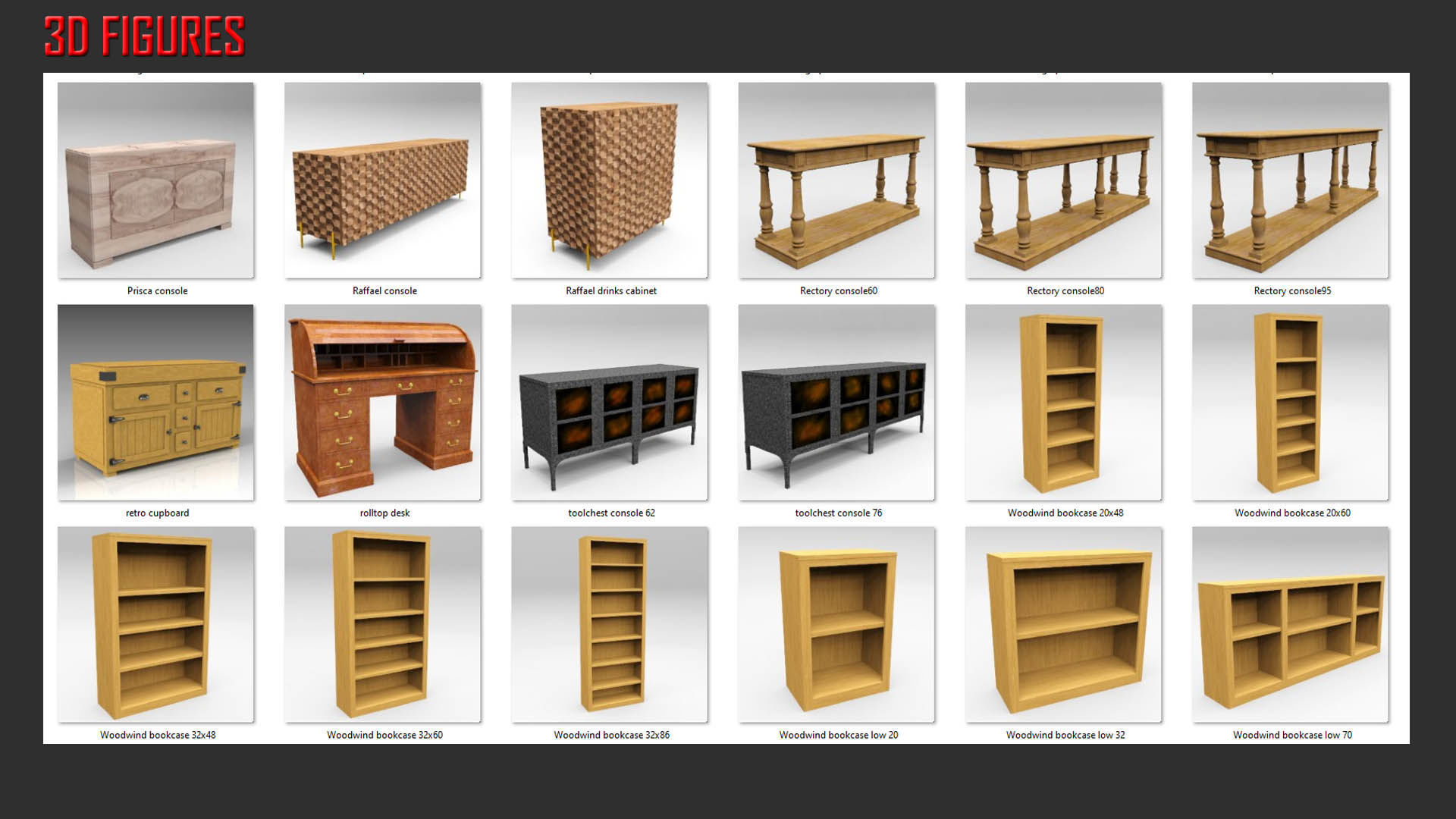 Storage and Display 1 Low-poly 3D model_11