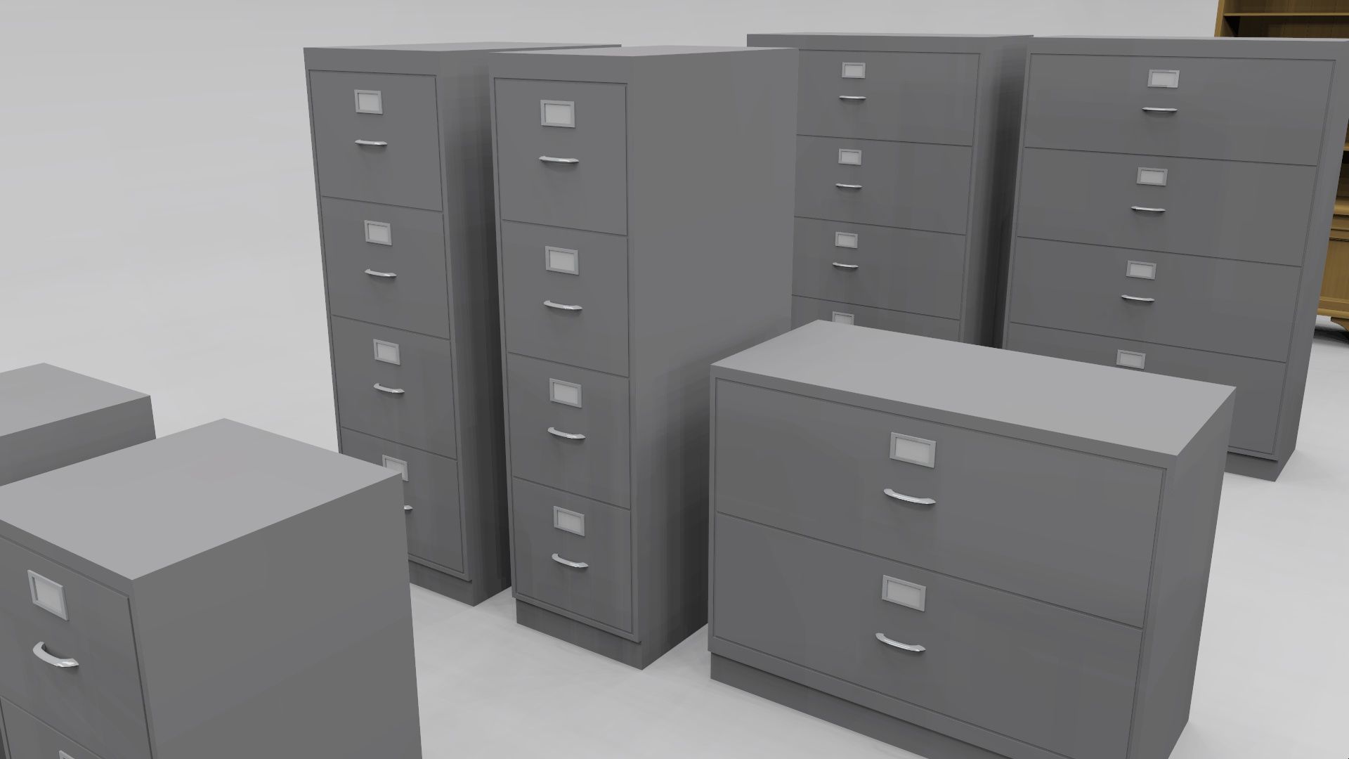 Storage and Display 1 Low-poly 3D model_5