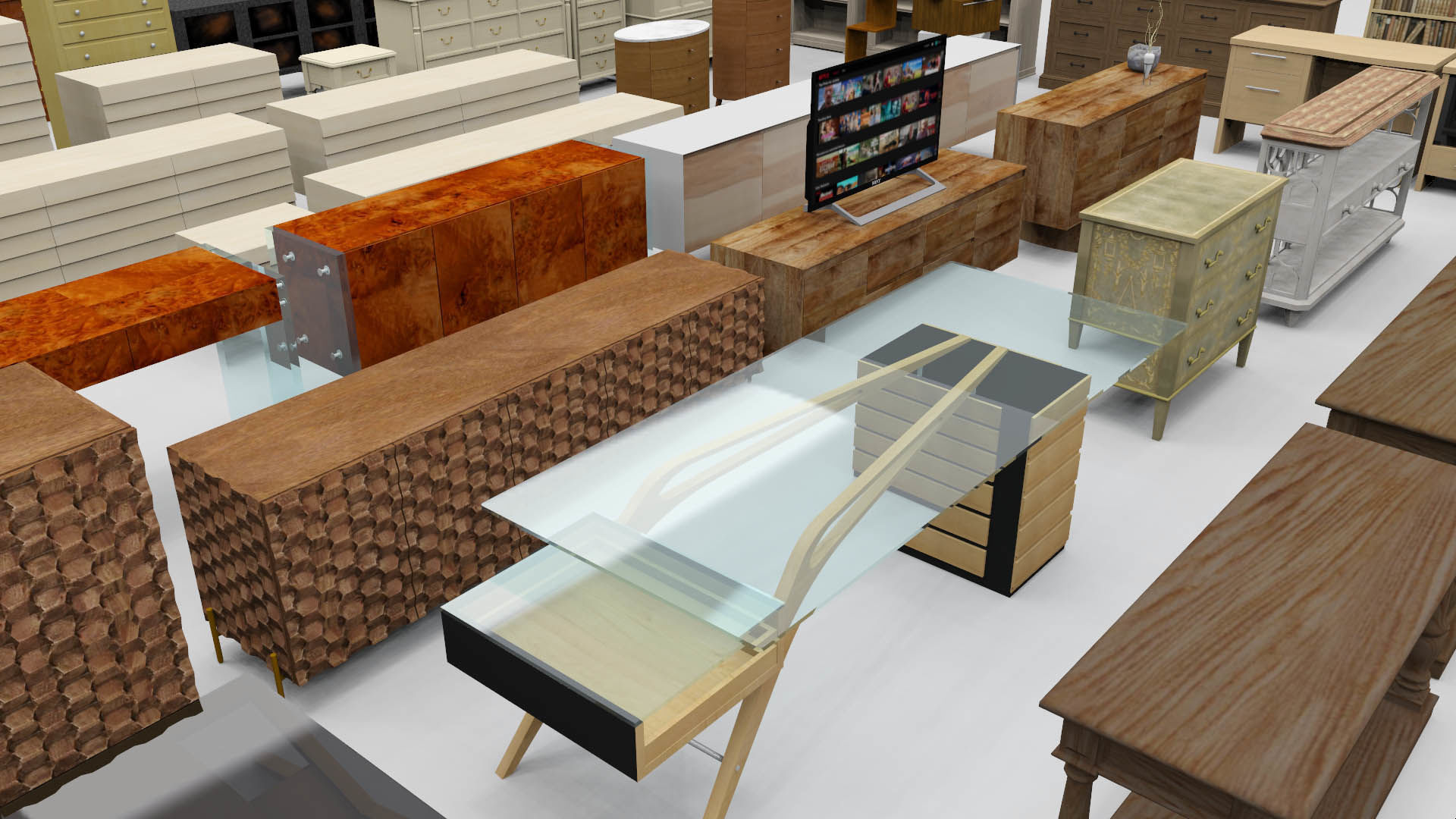 Storage and Display 1 Low-poly 3D model_3