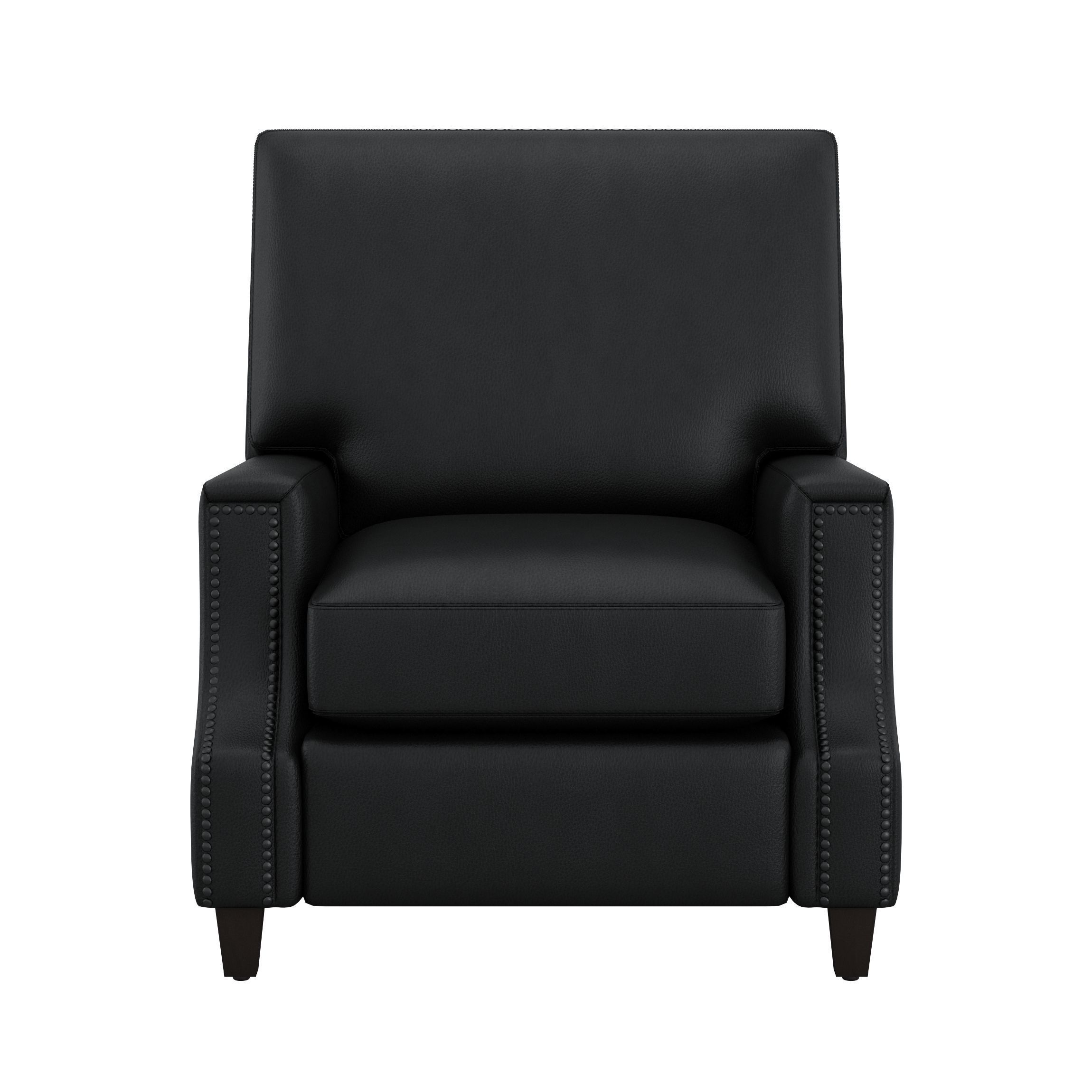 James Square Arm Leather Recliner by Pottery Barn 3D model_4