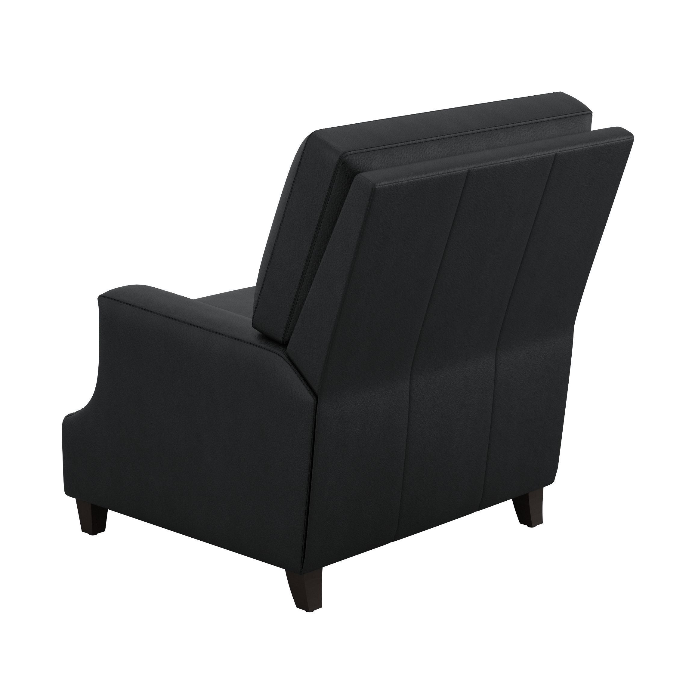 James Square Arm Leather Recliner by Pottery Barn 3D model_6