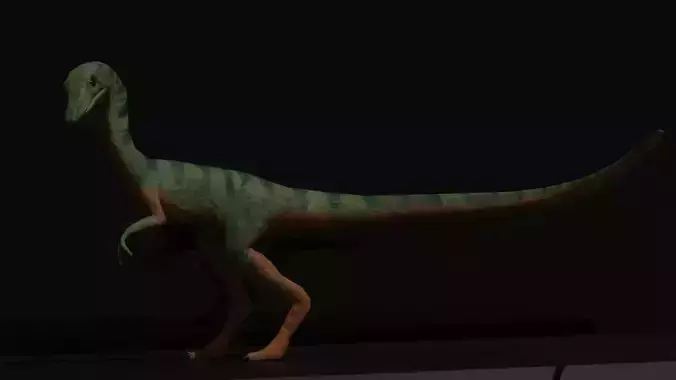 Low Poly Jurassic Park Themed Compsognathus 