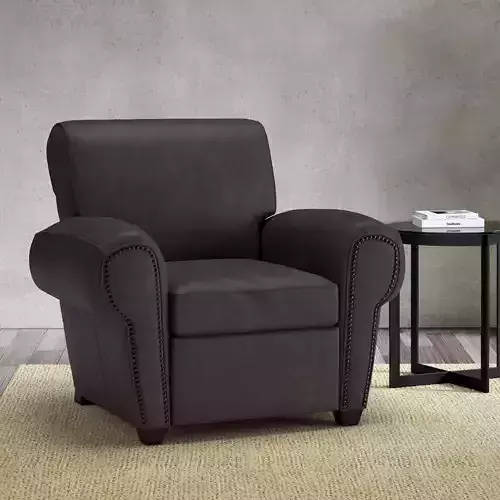 Manhattan Roll Arm Leather Recliner by Pottery Barn  3D model