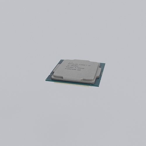 Processor Low-poly 3D model