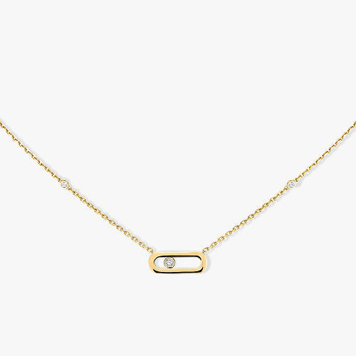 messika Gold Move Uno Yellow Gold Diamond Necklace 3D print model