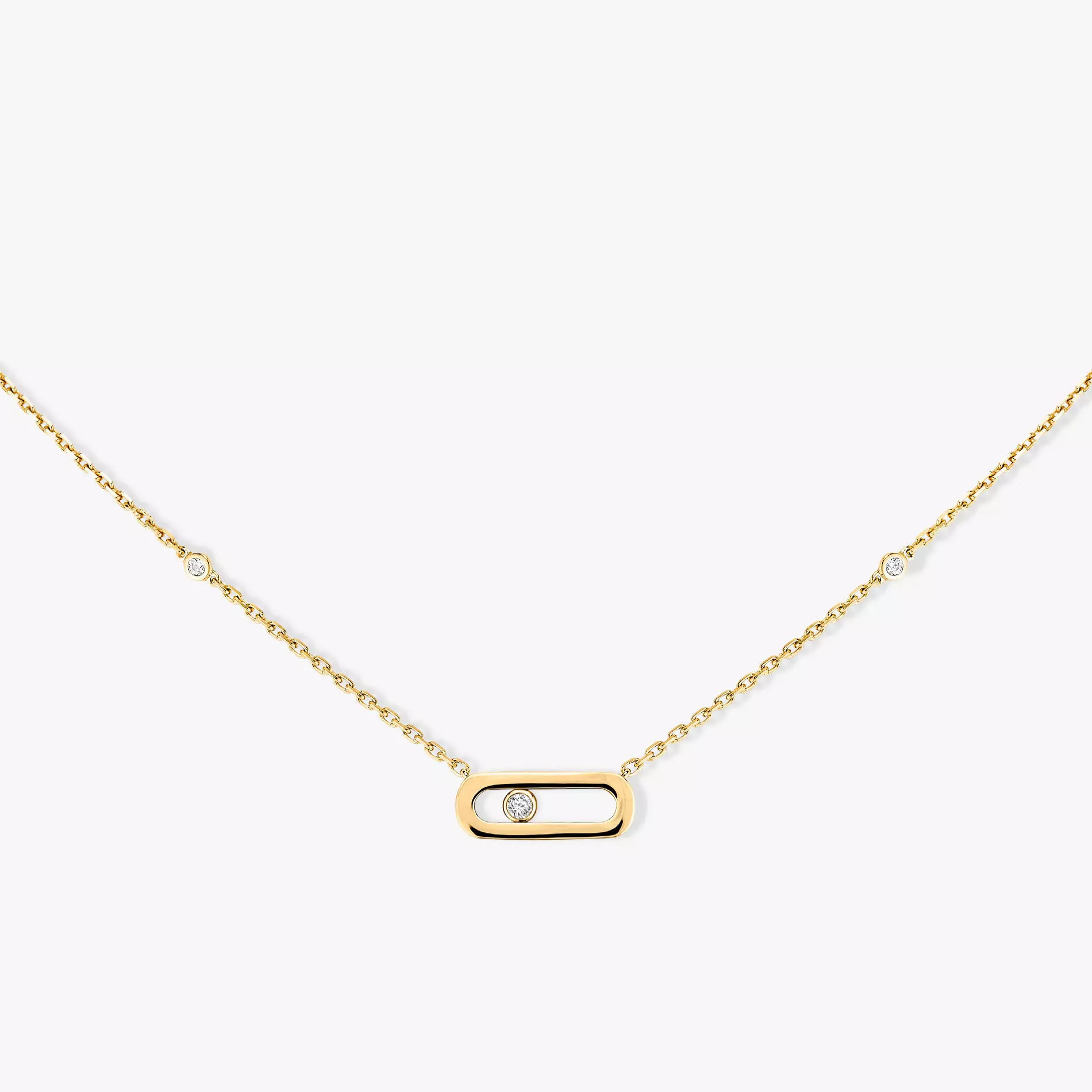 messika Gold Move Uno Yellow Gold Diamond Necklace 3D print model