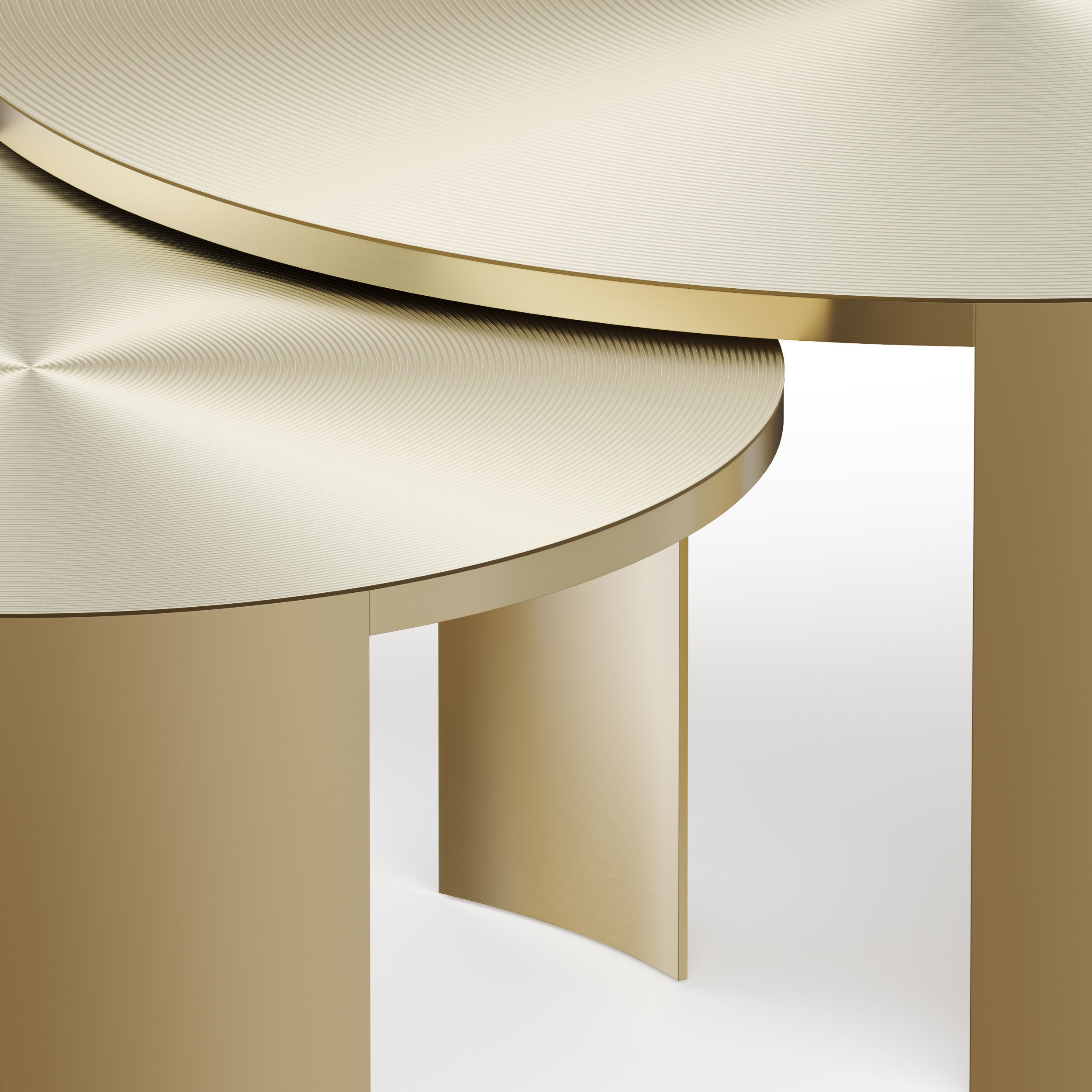 Melrose set of Two Coffee Tables 3D model_7