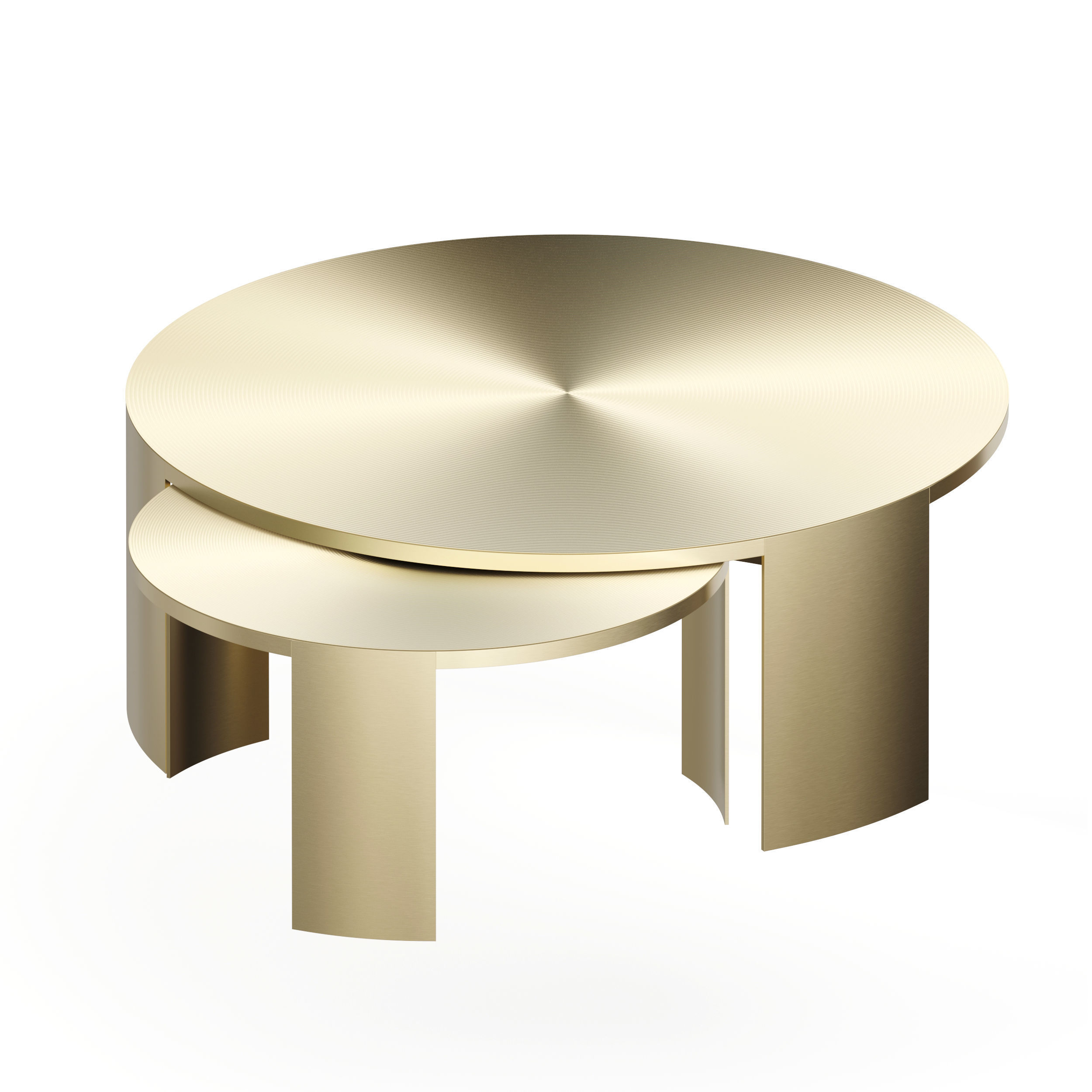 Melrose set of Two Coffee Tables 3D model_5