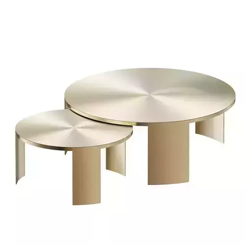 Melrose set of Two Coffee Tables 3D model Melrose set of Two Coffee Tables 3D model